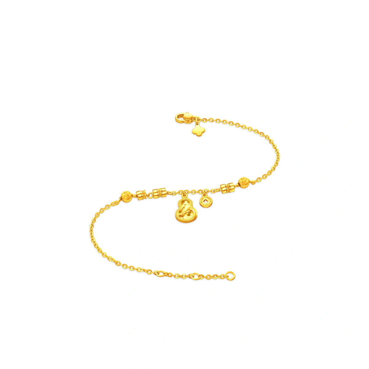 Gourd Bring Wealth 999 Gold bracelet