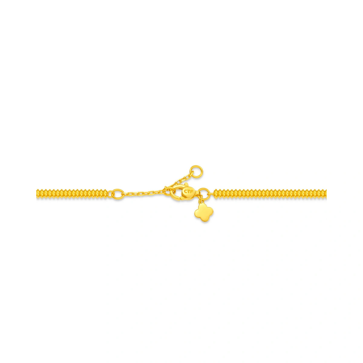 Peace and Fortune &ldquo;Fu&rdquo; Bell and Coin-Wrapping 999 Gold bracelet