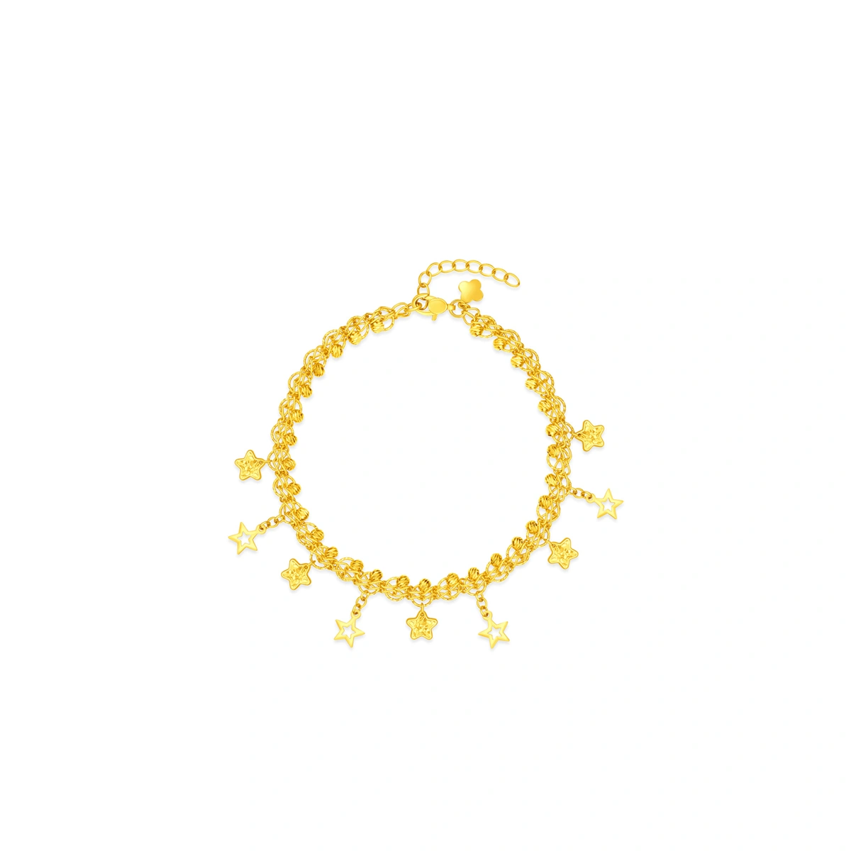 碎碎金星星爆閃捕夢星999足金手鏈