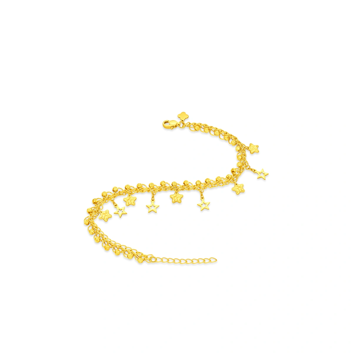 碎碎金星星爆閃捕夢星999足金手鏈