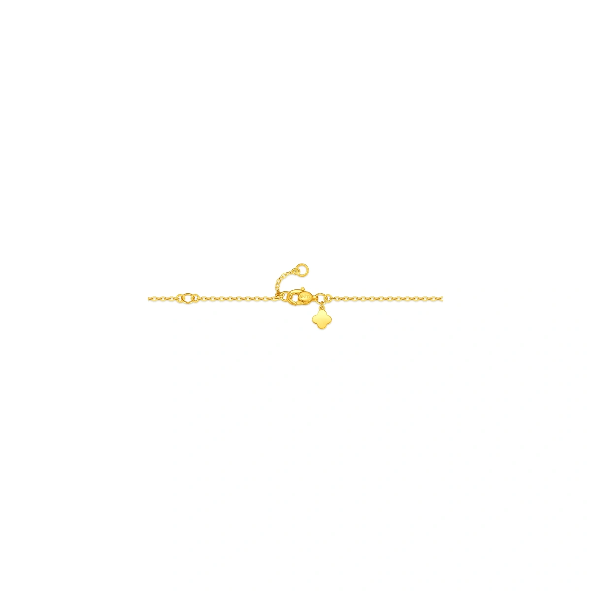 Sparkling Fish-Scale &ldquo;Good Fortune Peanut&rdquo; 999 Gold bracelet