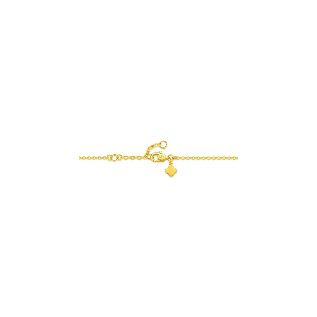 Sparkling Fish-Scale Cross 999 Gold bracelet