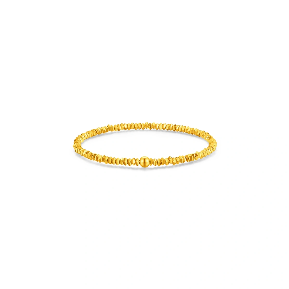 Sparkling Gold Nugget 999 Gold bracelet