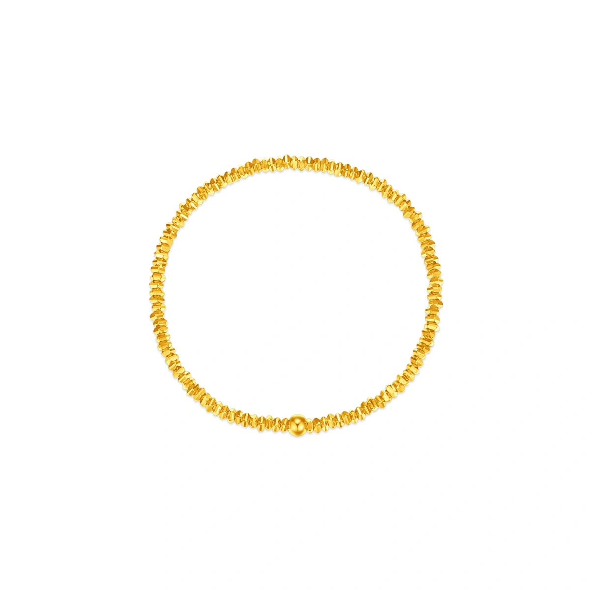 Sparkling Gold Nugget 999 Gold bracelet