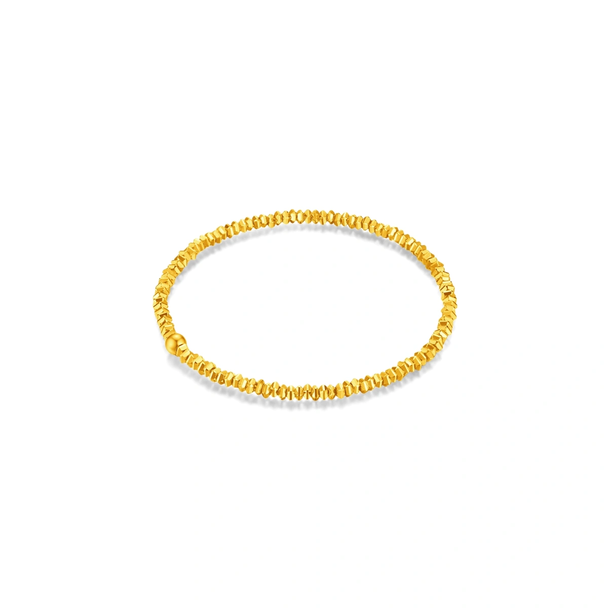 Sparkling Gold Nugget 999 Gold bracelet