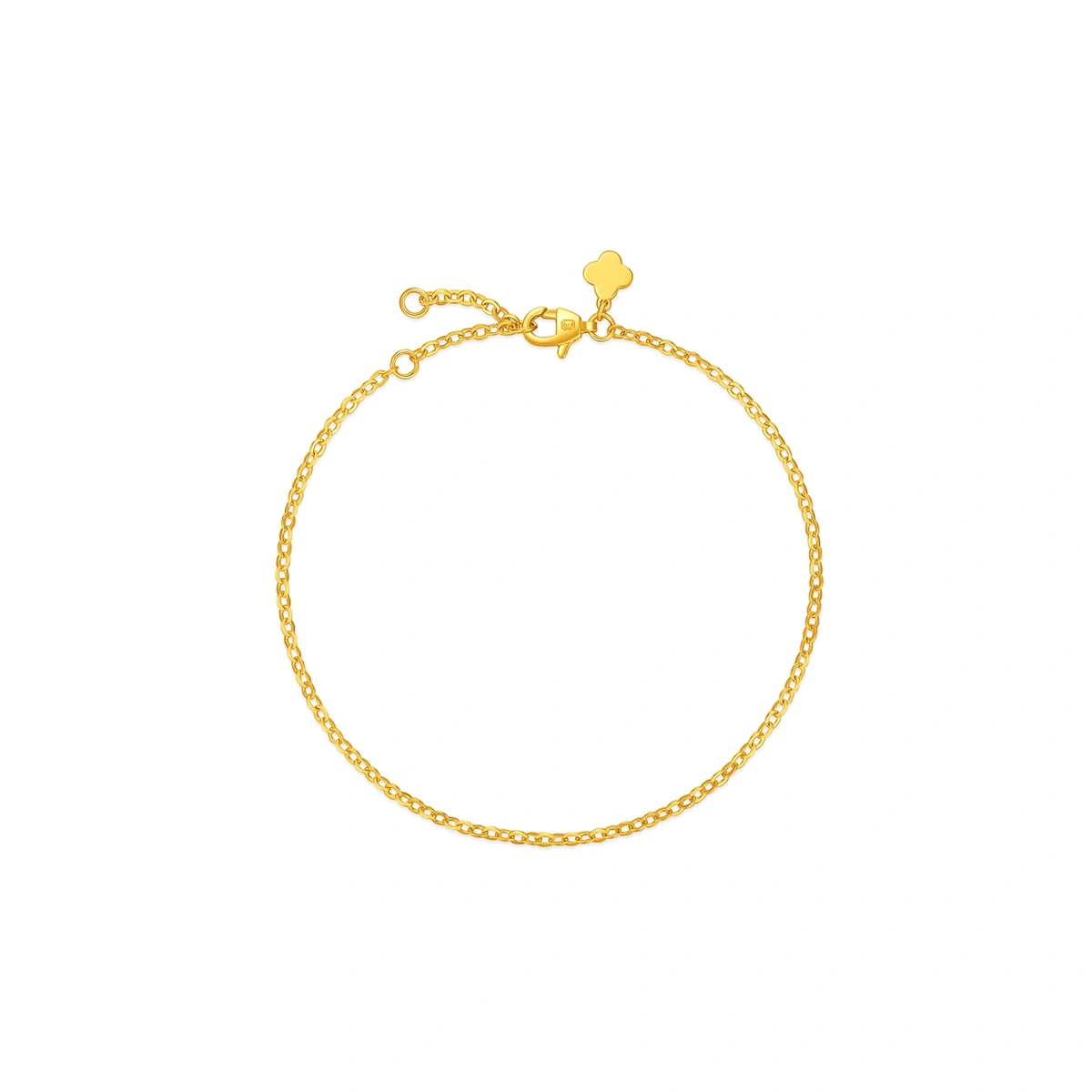 999 Gold Cable Chain bracelet