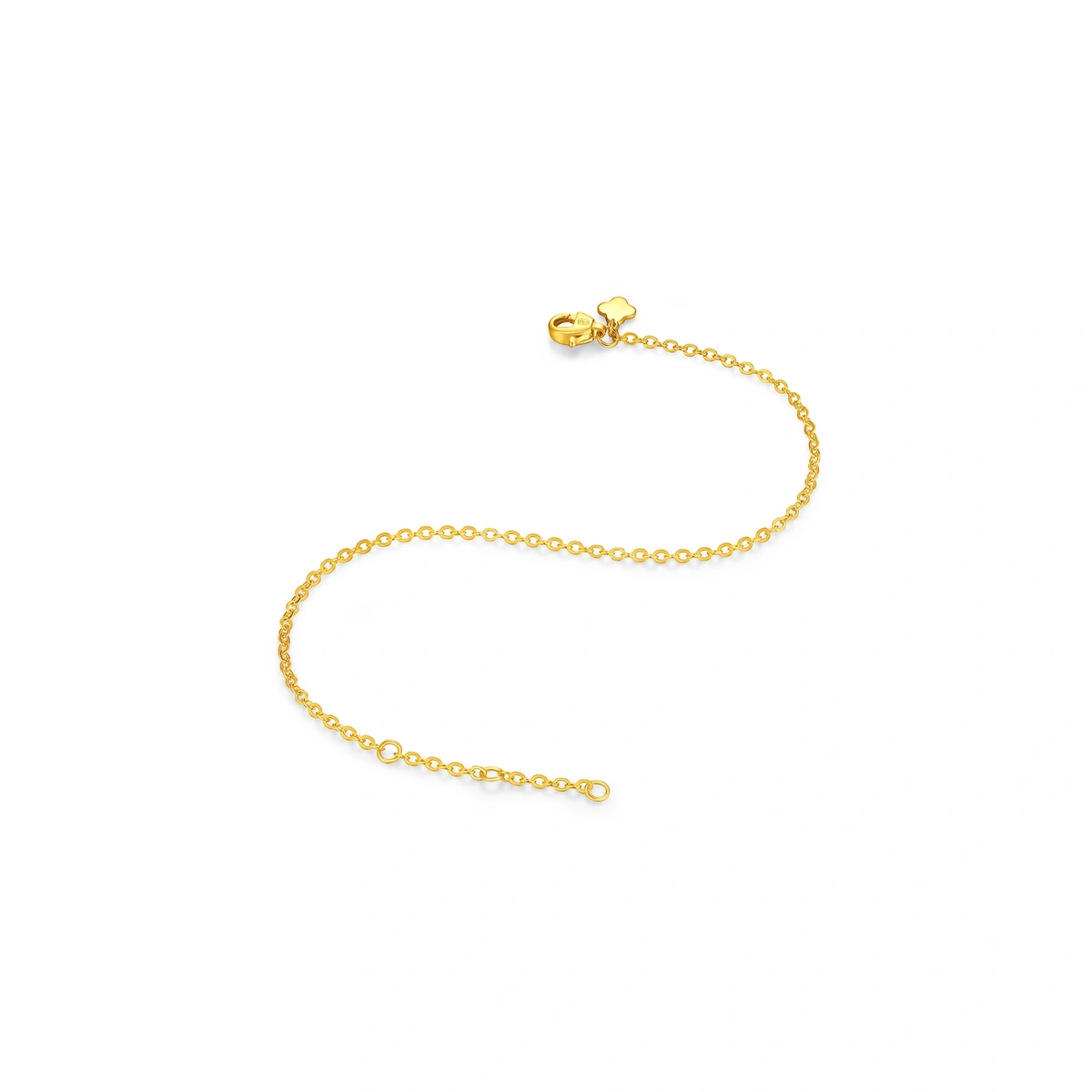 999 Gold Cable Chain bracelet