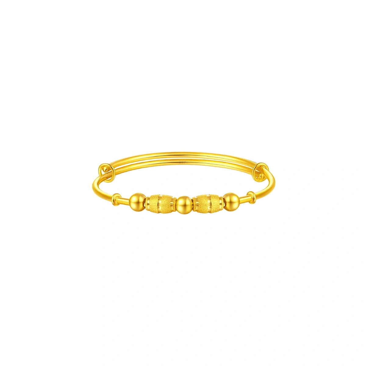 Rotating Gold Bead 999 Gold Baby bangle