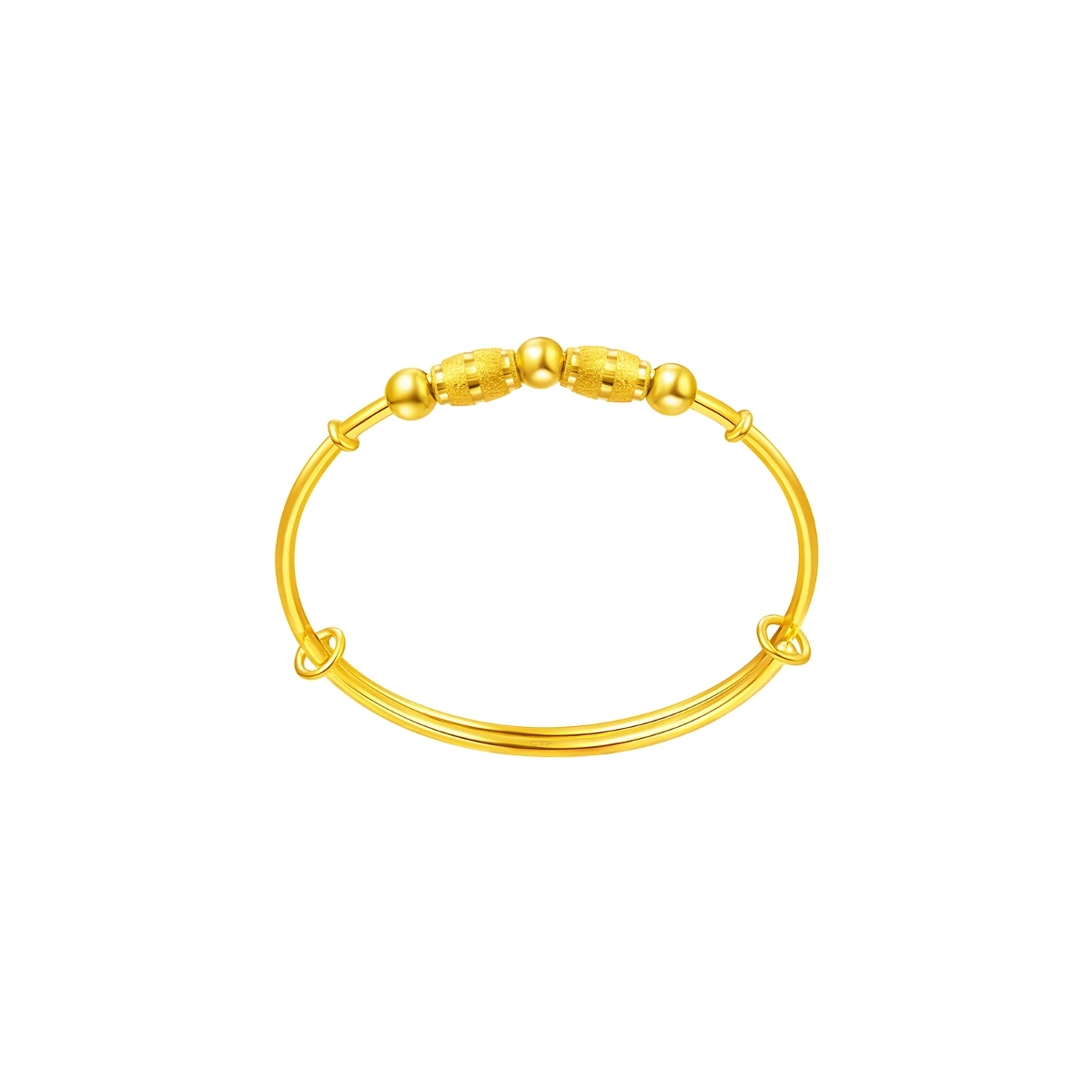 Rotating Gold Bead 999 Gold Baby bangle
