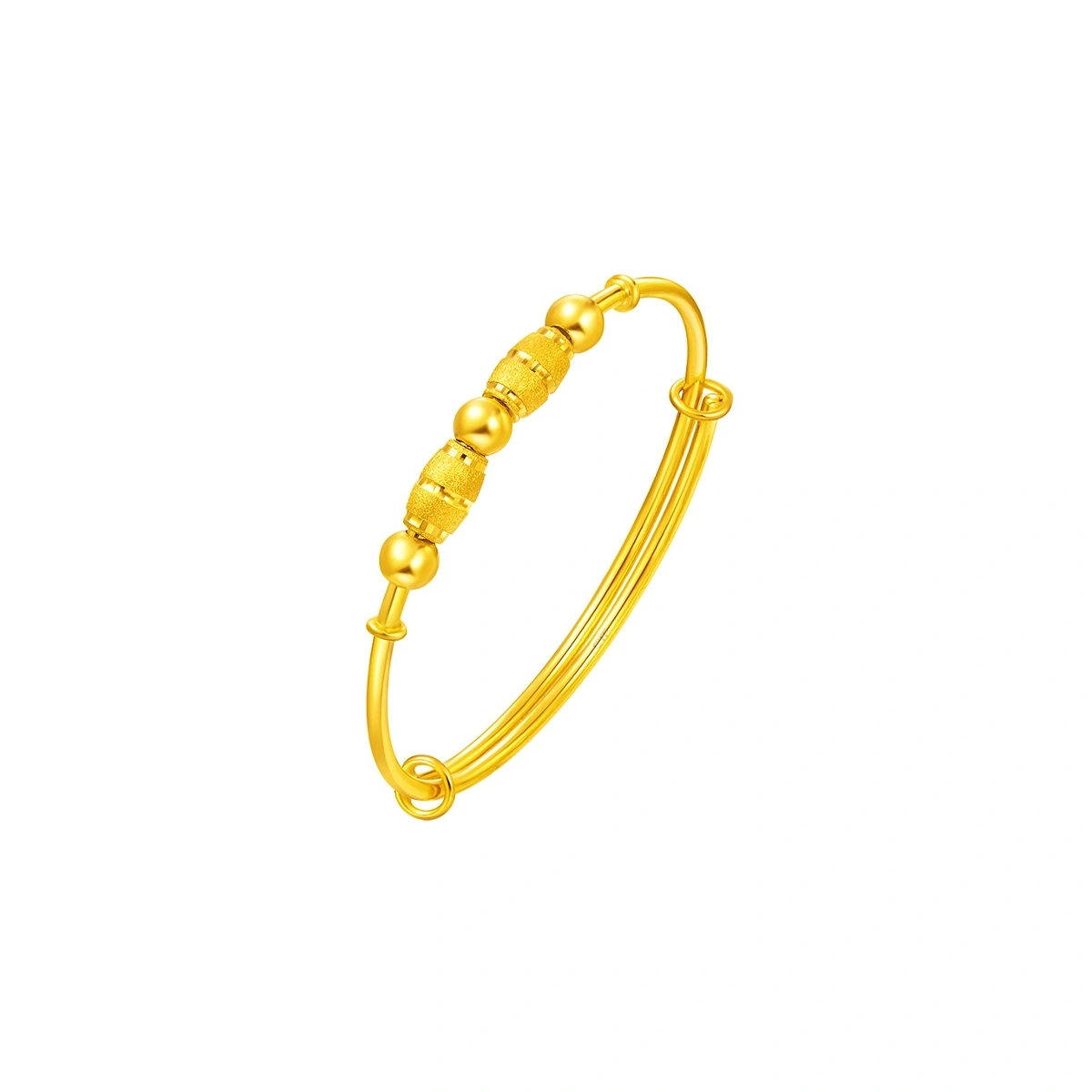 Rotating Gold Bead 999 Gold Baby bangle