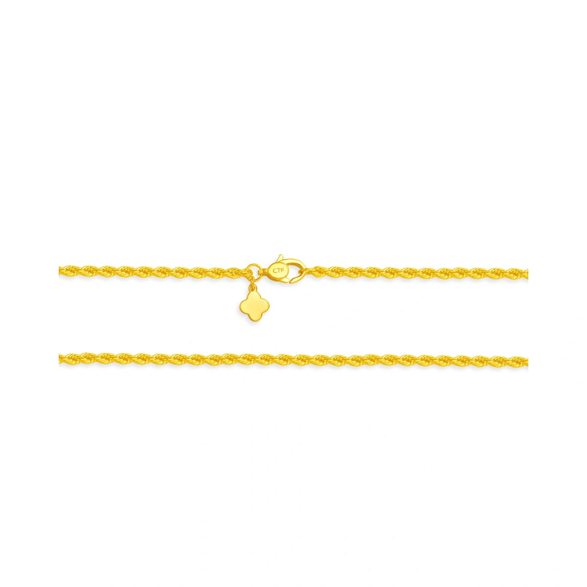 Classic Versatile Rope 999 Gold necklace