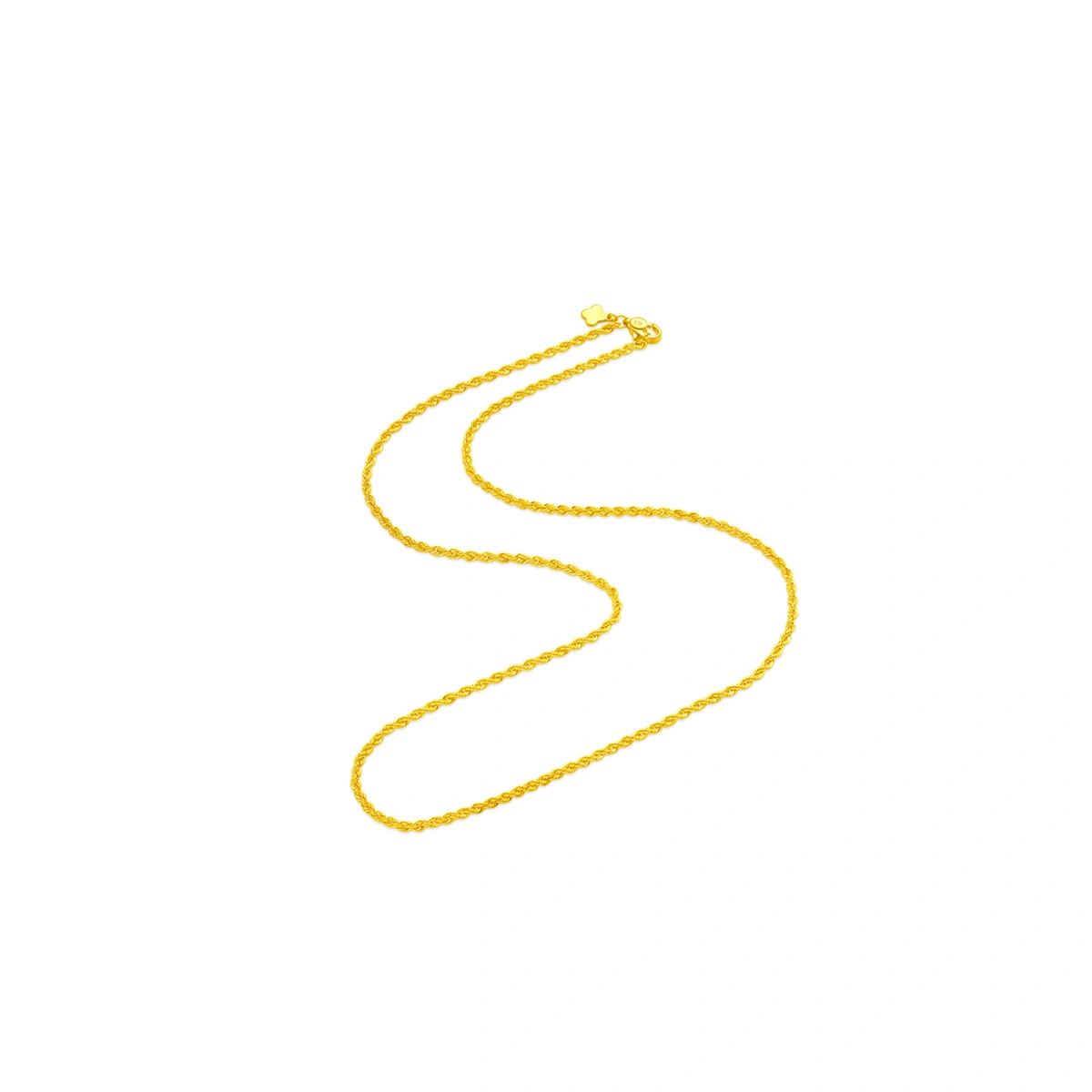 Classic Versatile Rope 999 Gold necklace