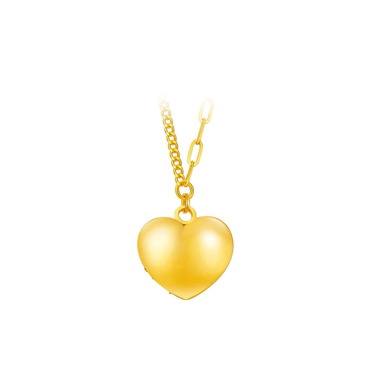 Sparkling Heart Shaped 999 Gold necklace