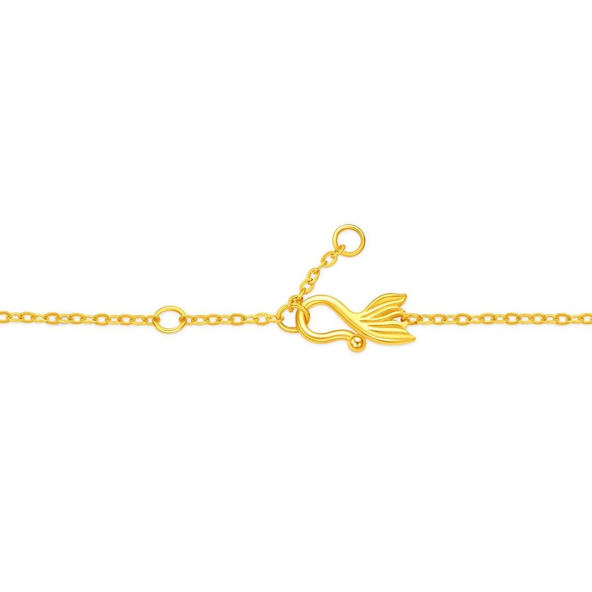 Minimalist Stylish Sparkling O-Chain 999 Gold necklace