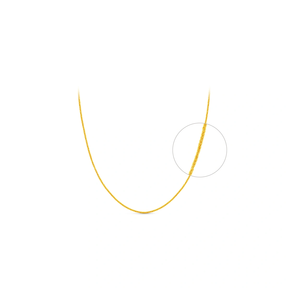 999 Gold Spiga necklace