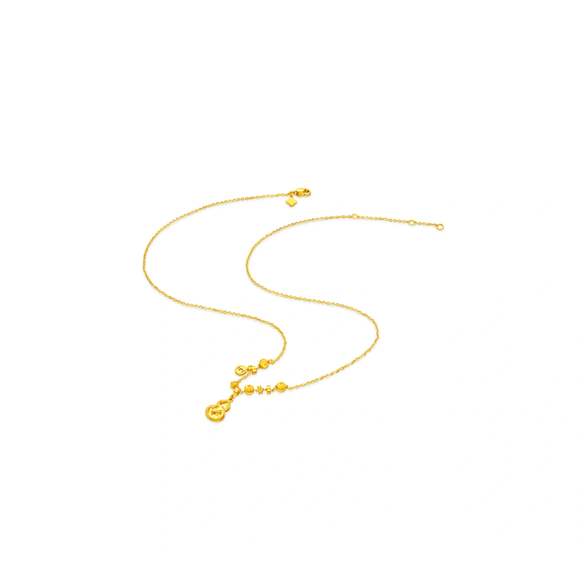 Gourd Bring Wealth 999 Gold necklace