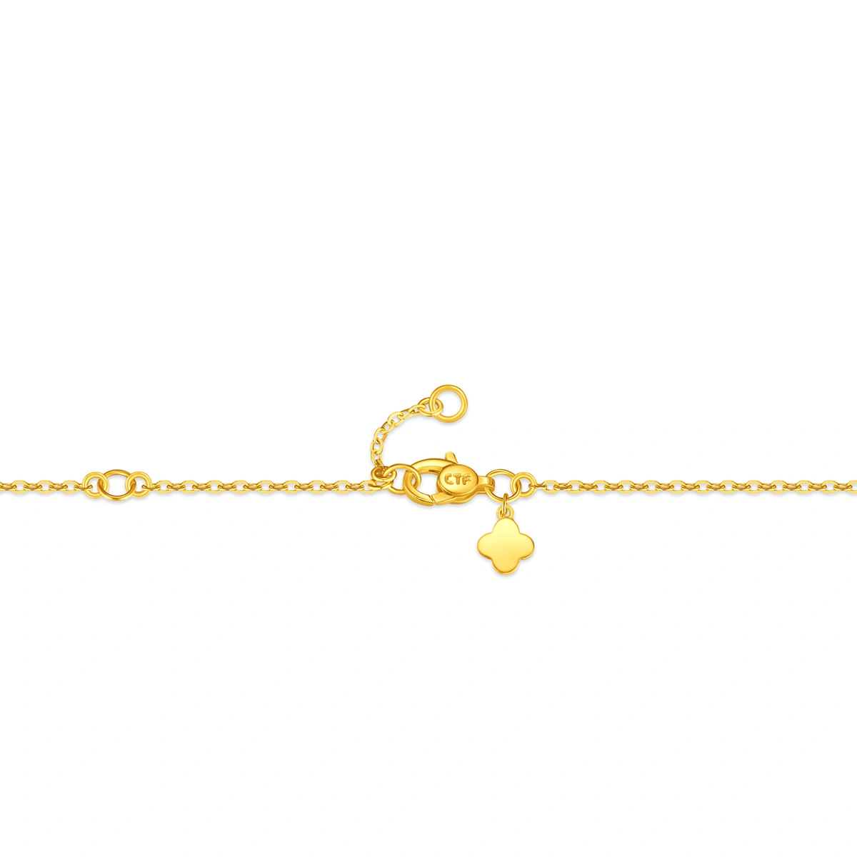 Sparkling Good Fortune Peanut 999 Gold necklace