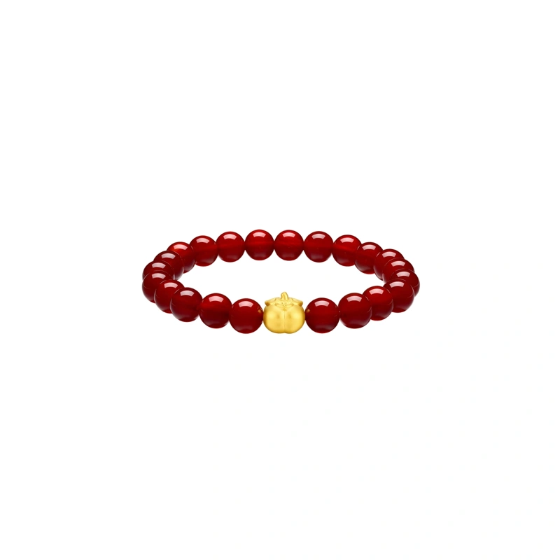 Auspicious Persimmon 999 Gold bracelet