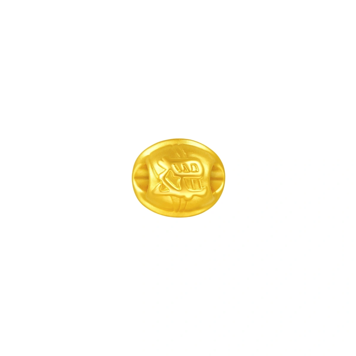 財字龜殼999足金串飾