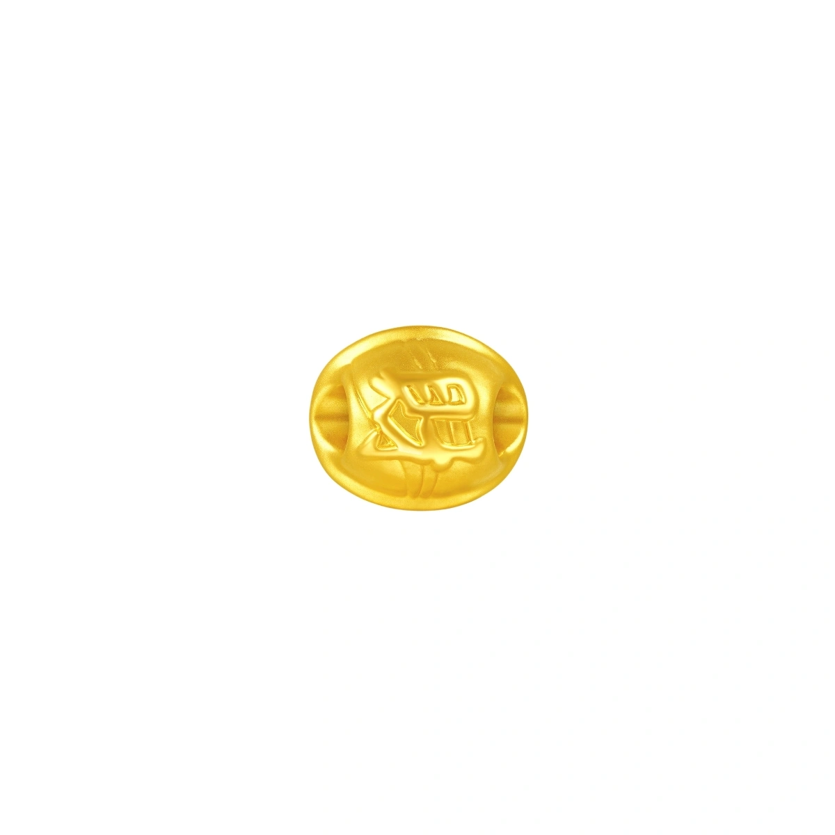 財字龜殼999足金串飾