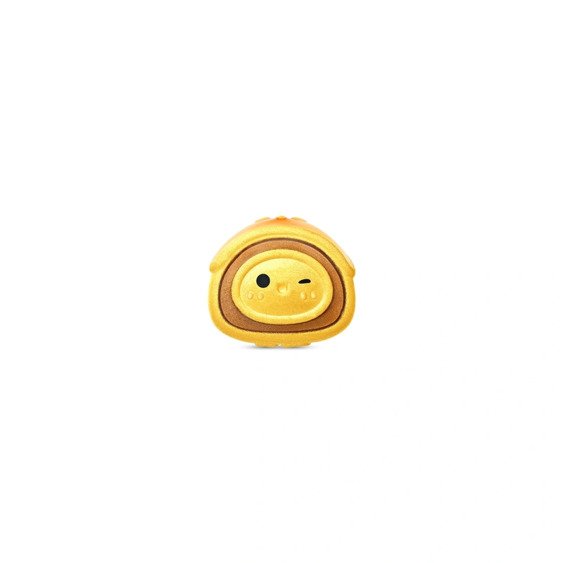 Winking Egg Yolk Pastry 999 Gold charm