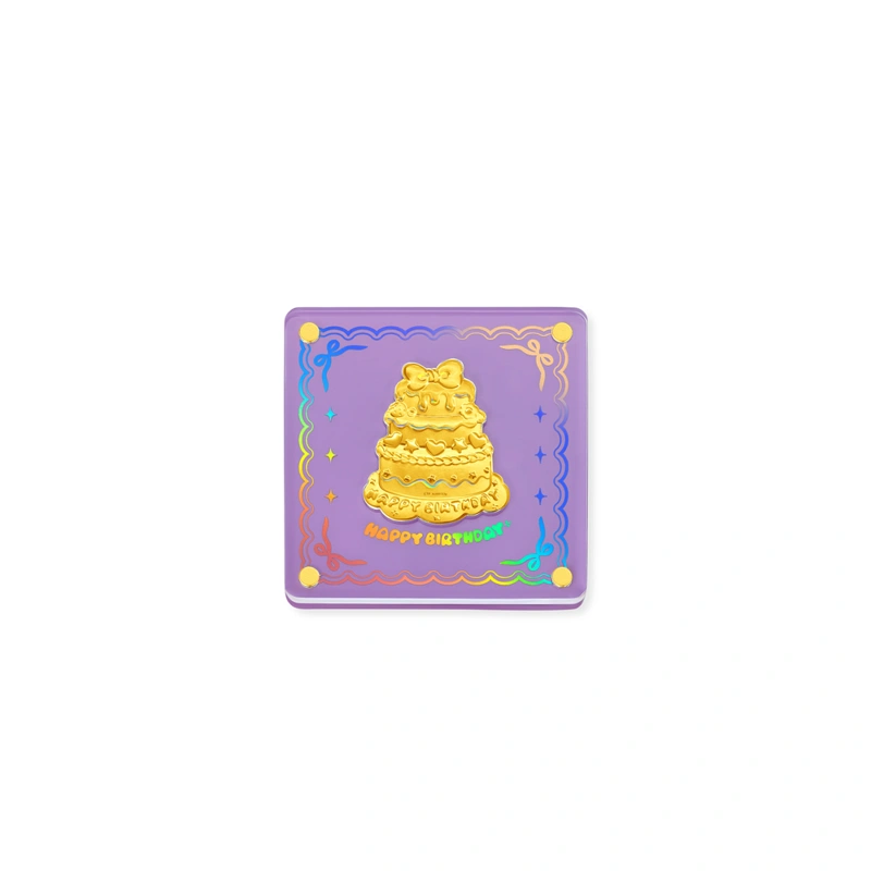 Happy Birthday Cake 999.9 Gold coin