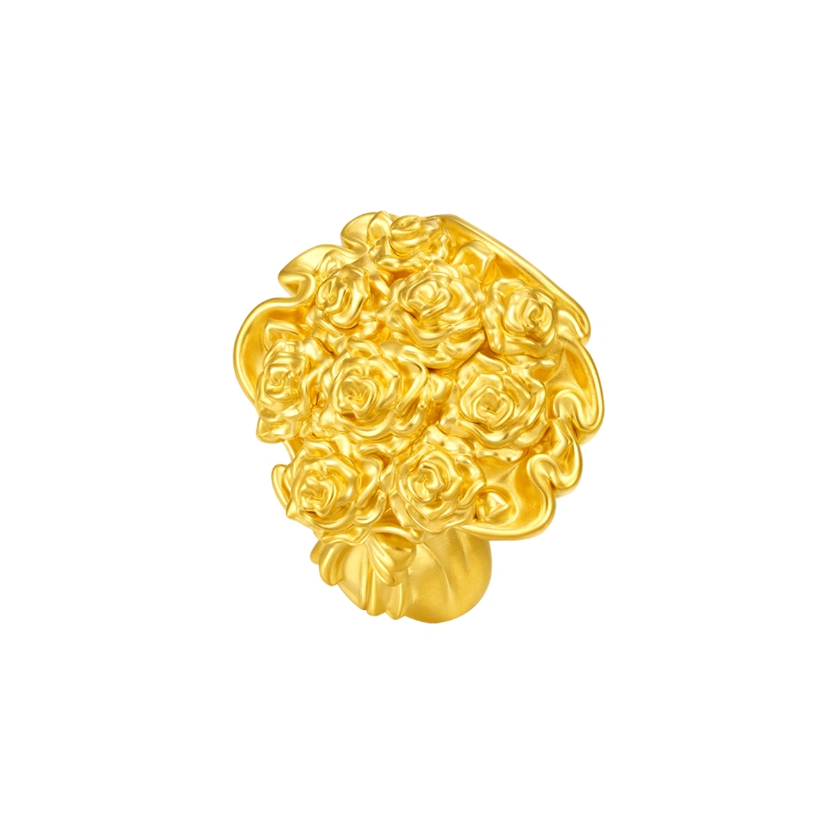 Elegant Rose Bouquet 999 Gold ornament