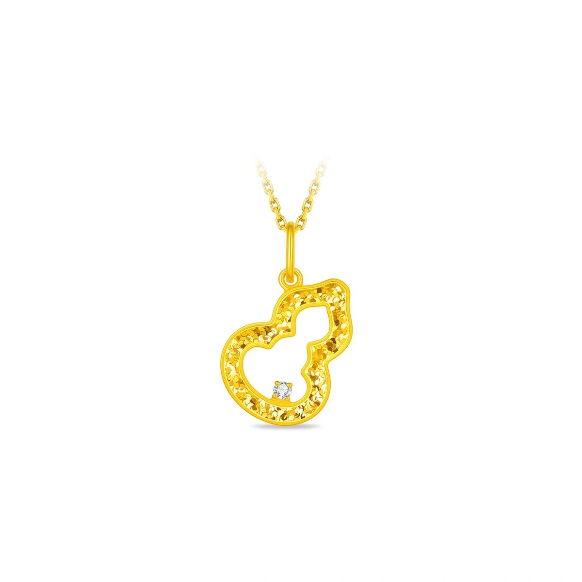 Gourd 999 Gold Diamond pendant