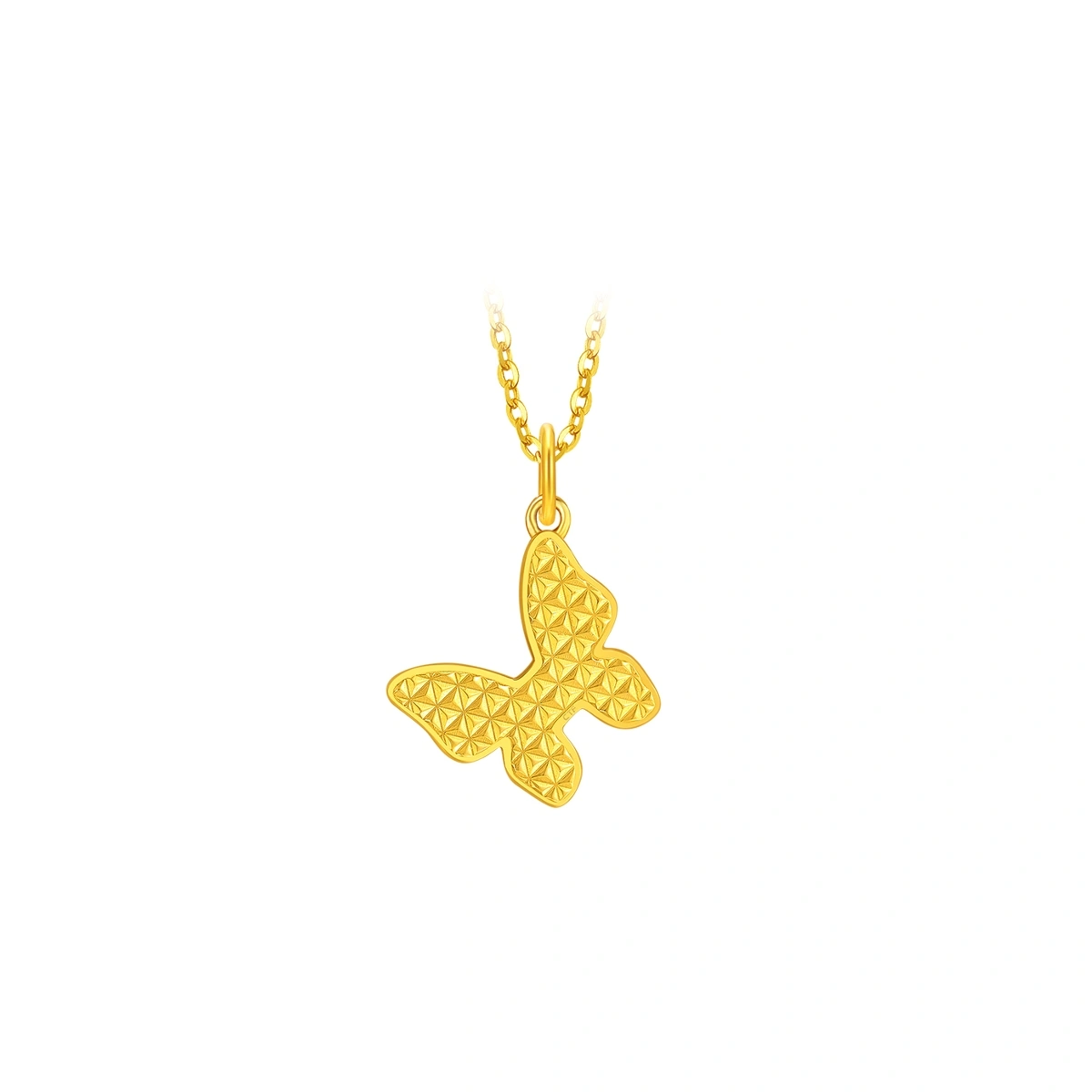 Butterfly 999 Gold Diamond pendant