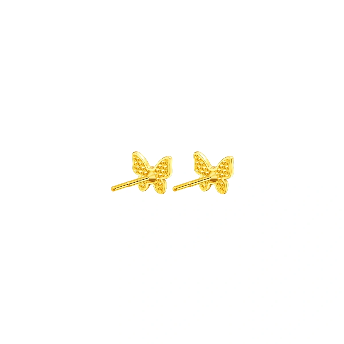 Butterfly 999 Gold Diamond earrings