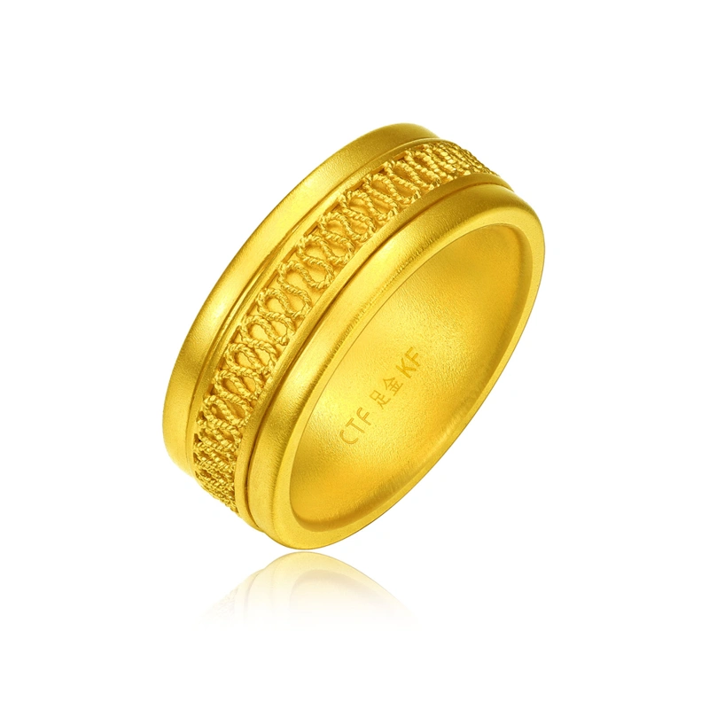 「福慧綿綿」999足金戒指