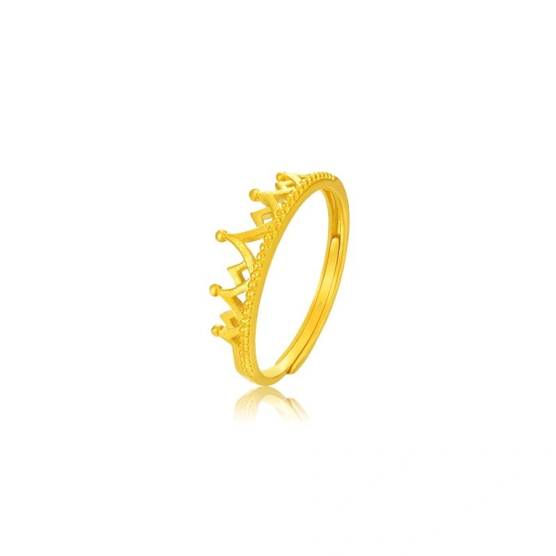 Crown 999.9 Gold ring