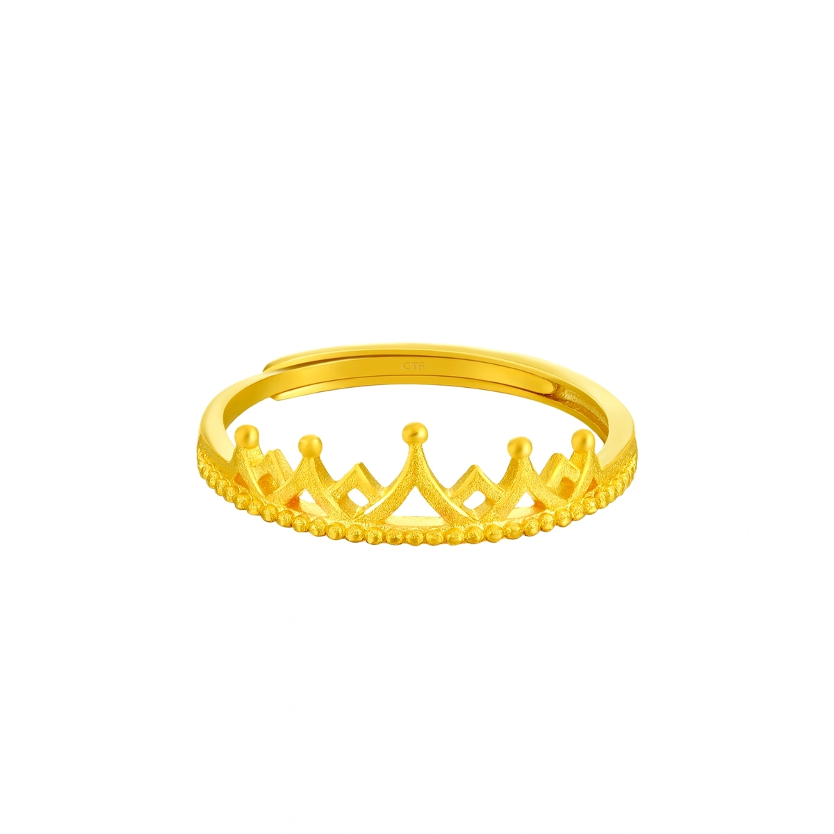 Crown 999.9 Gold ring