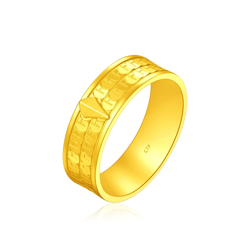 999.9 Gold ring