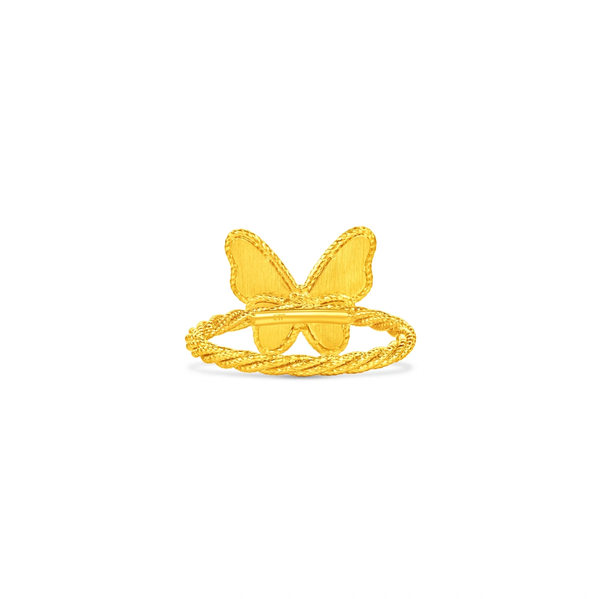 蝴蝶999足金戒指