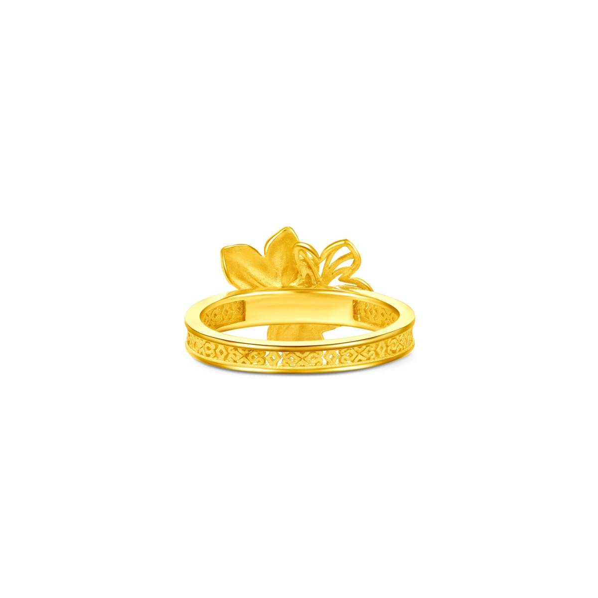 梧桐葉999.9黃金戒指