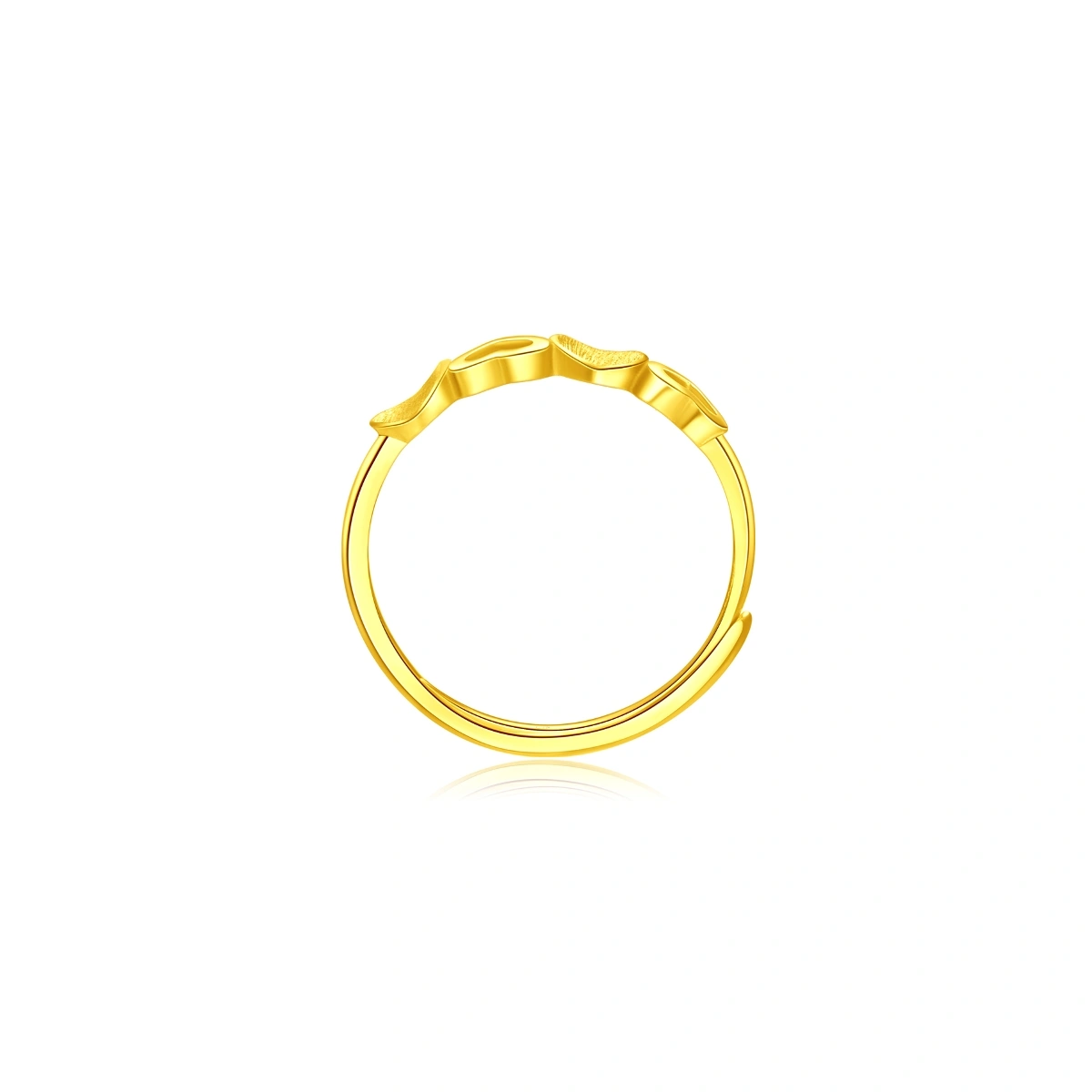 Heart Shaped 999.9 Gold ring