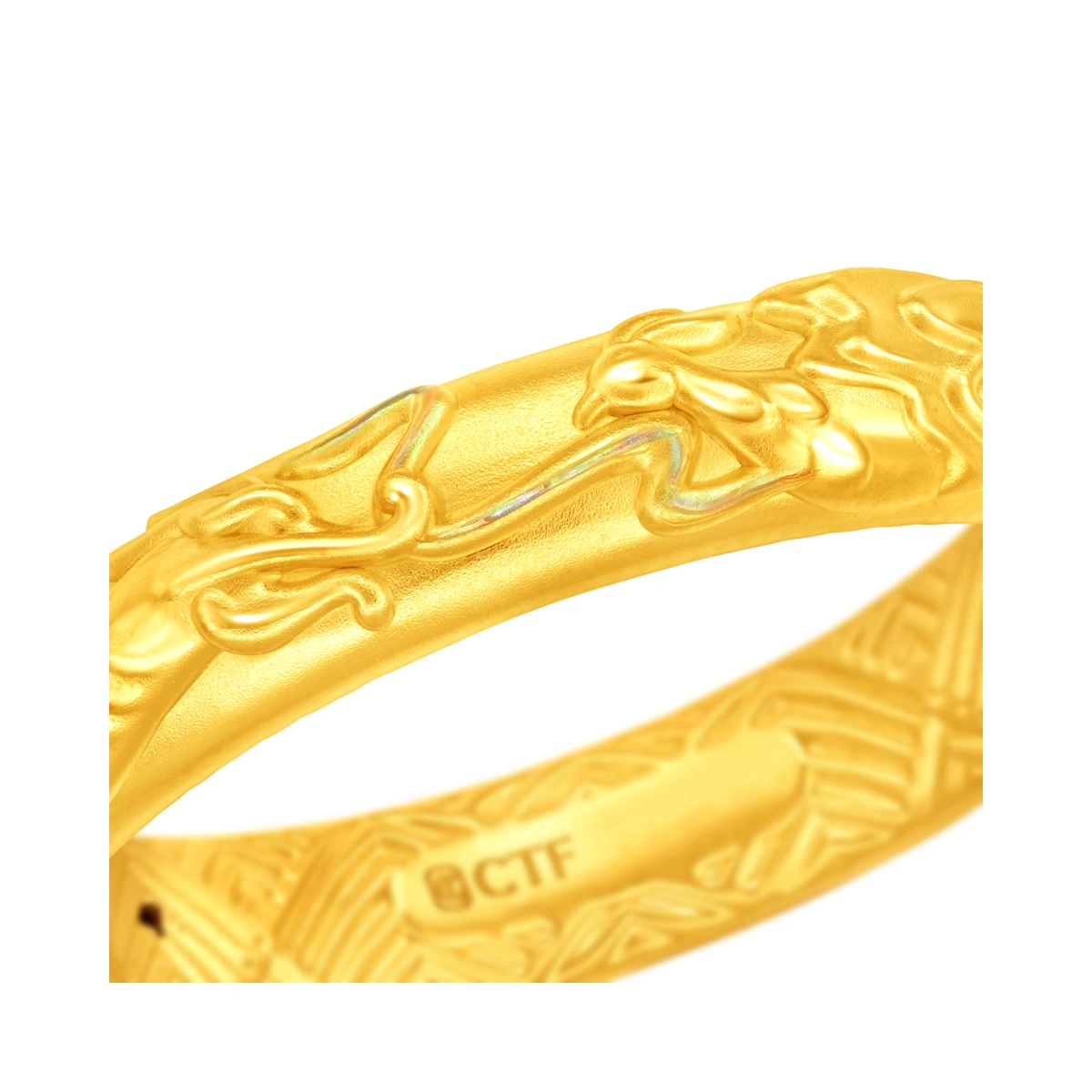 Dragon and Phoenix 999 Gold ring