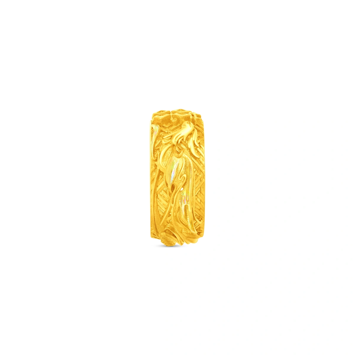 Dragon and Phoenix 999.9 Gold ring