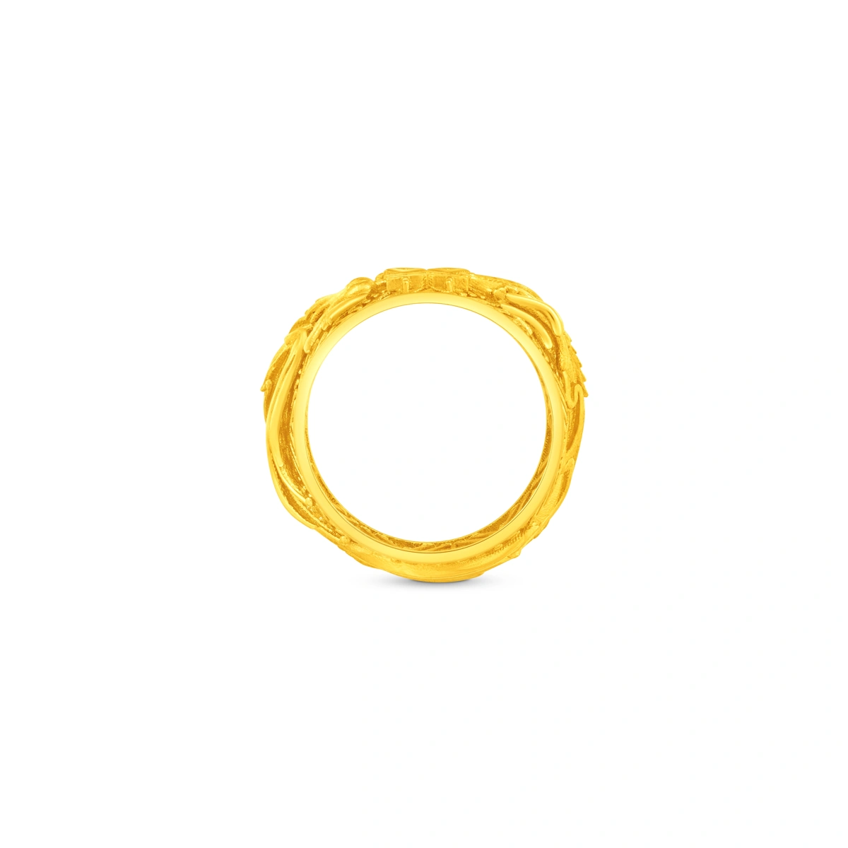 Dragon and Phoenix 999.9 Gold ring