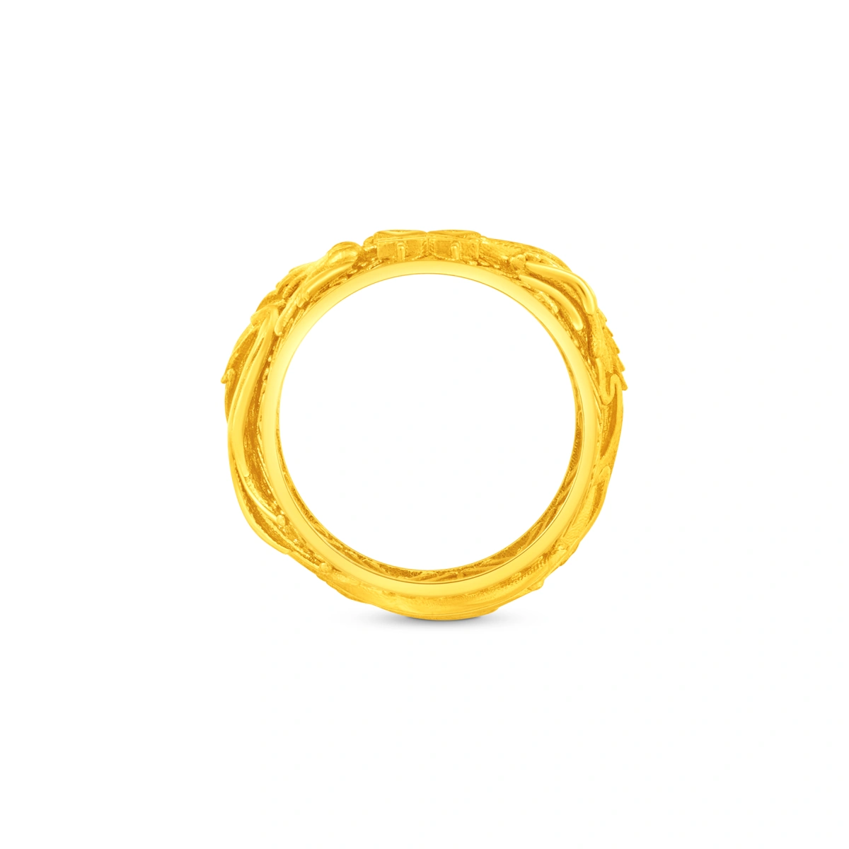 Dragon and Phoenix 999.9 Gold ring
