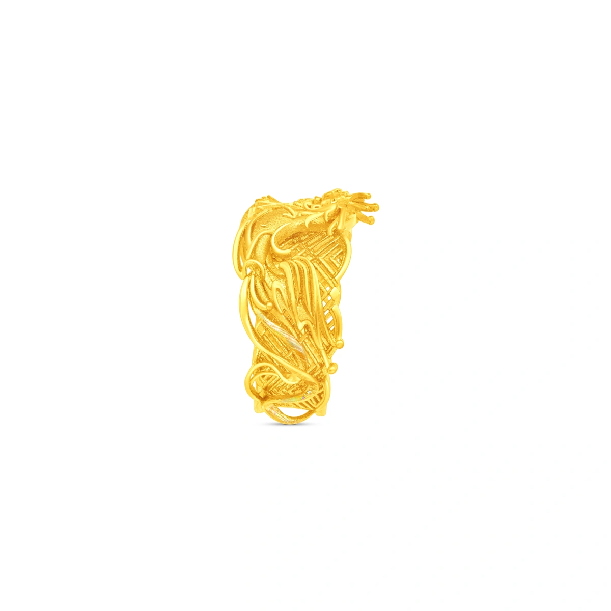 Dragon and Phoenix 999.9 Gold ring