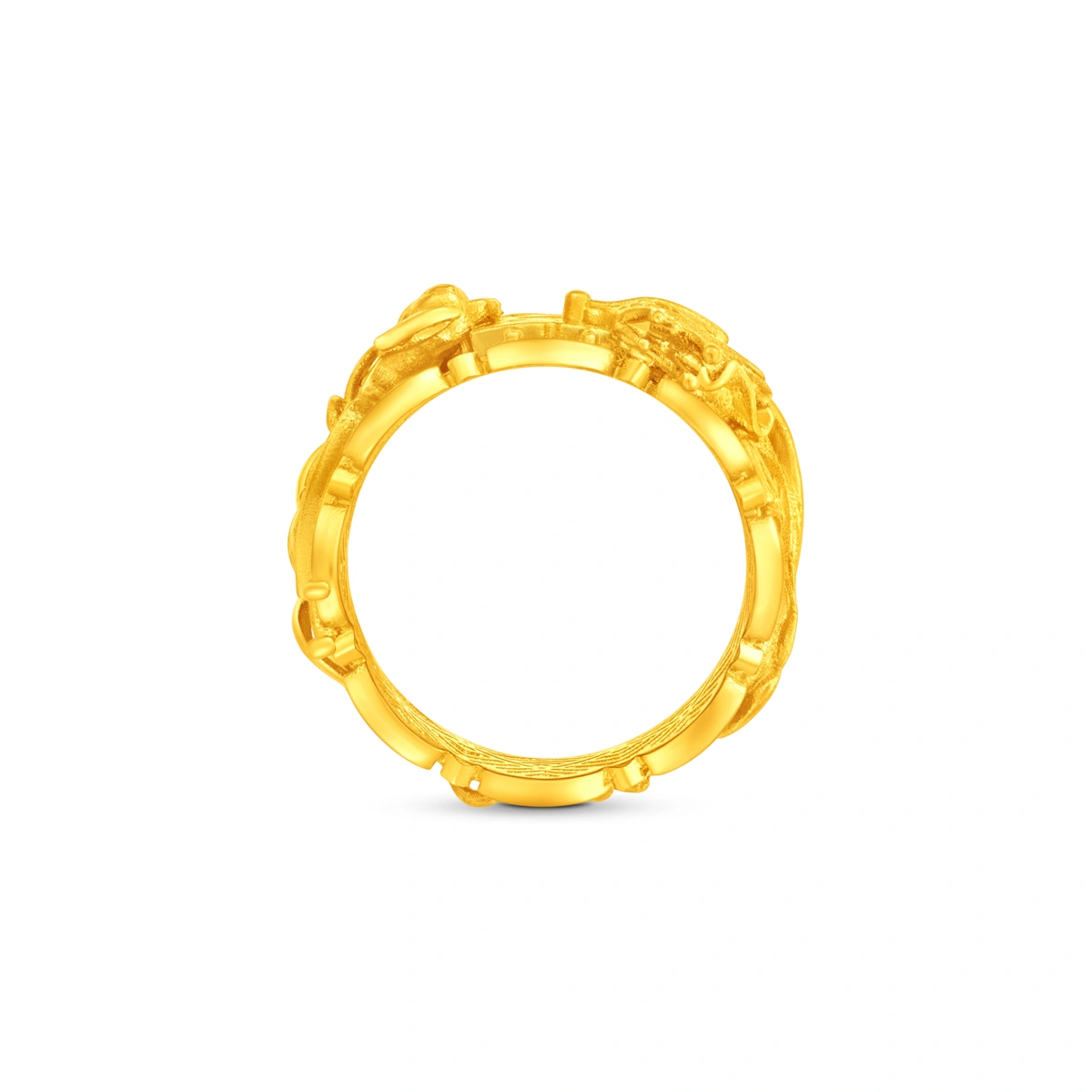 Dragon and Phoenix 999.9 Gold ring
