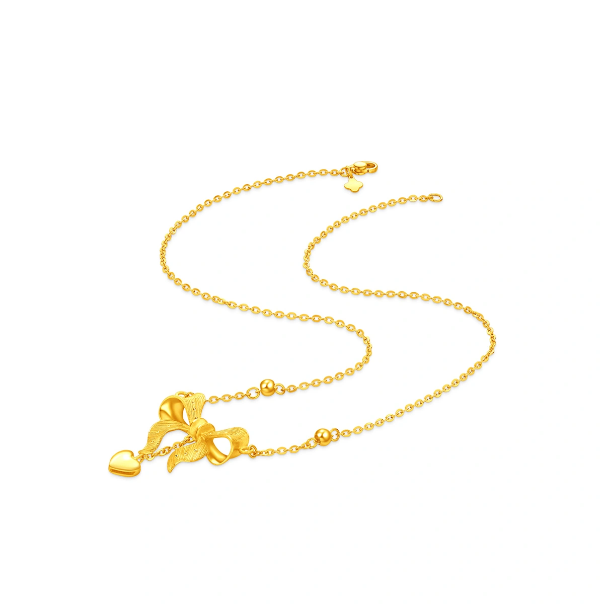 Ribbon 999.9 Gold Necklace