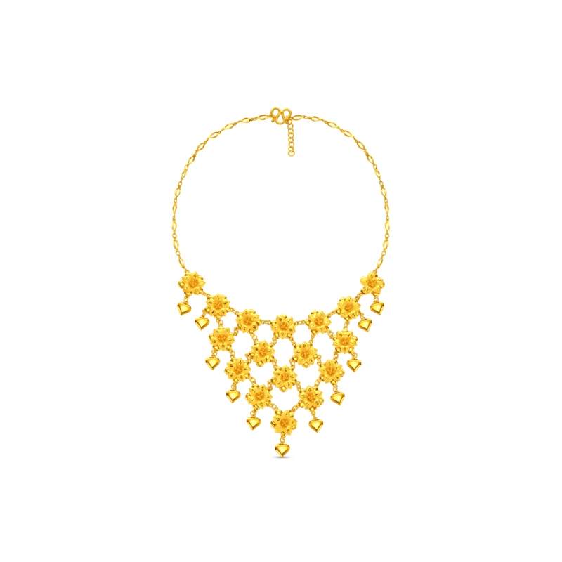 999.9 Gold necklace