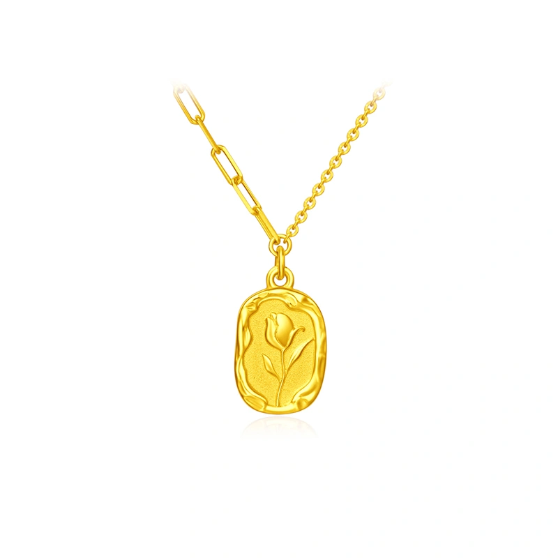 Tulip 999.9 Gold necklace