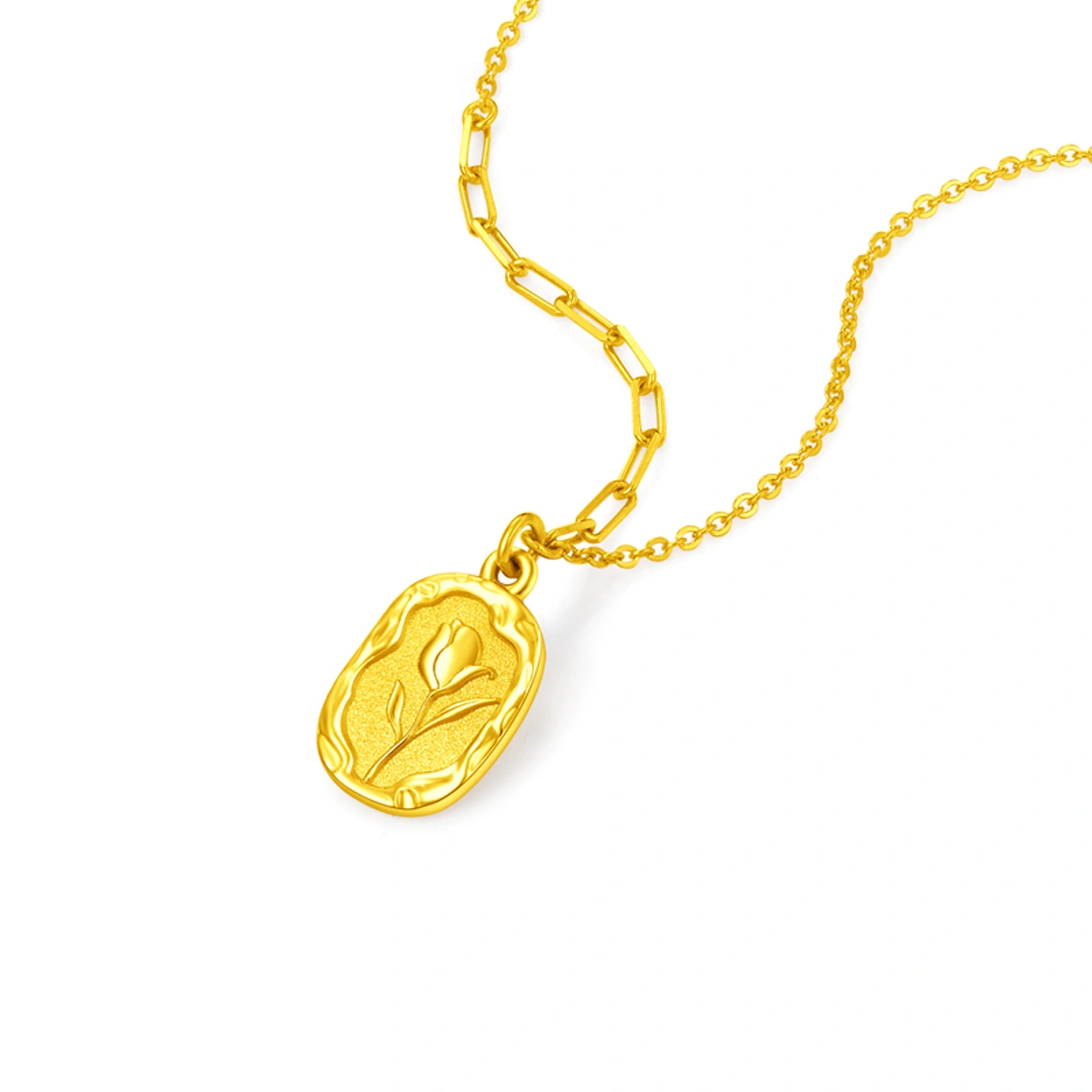 Tulip 999.9 Gold necklace