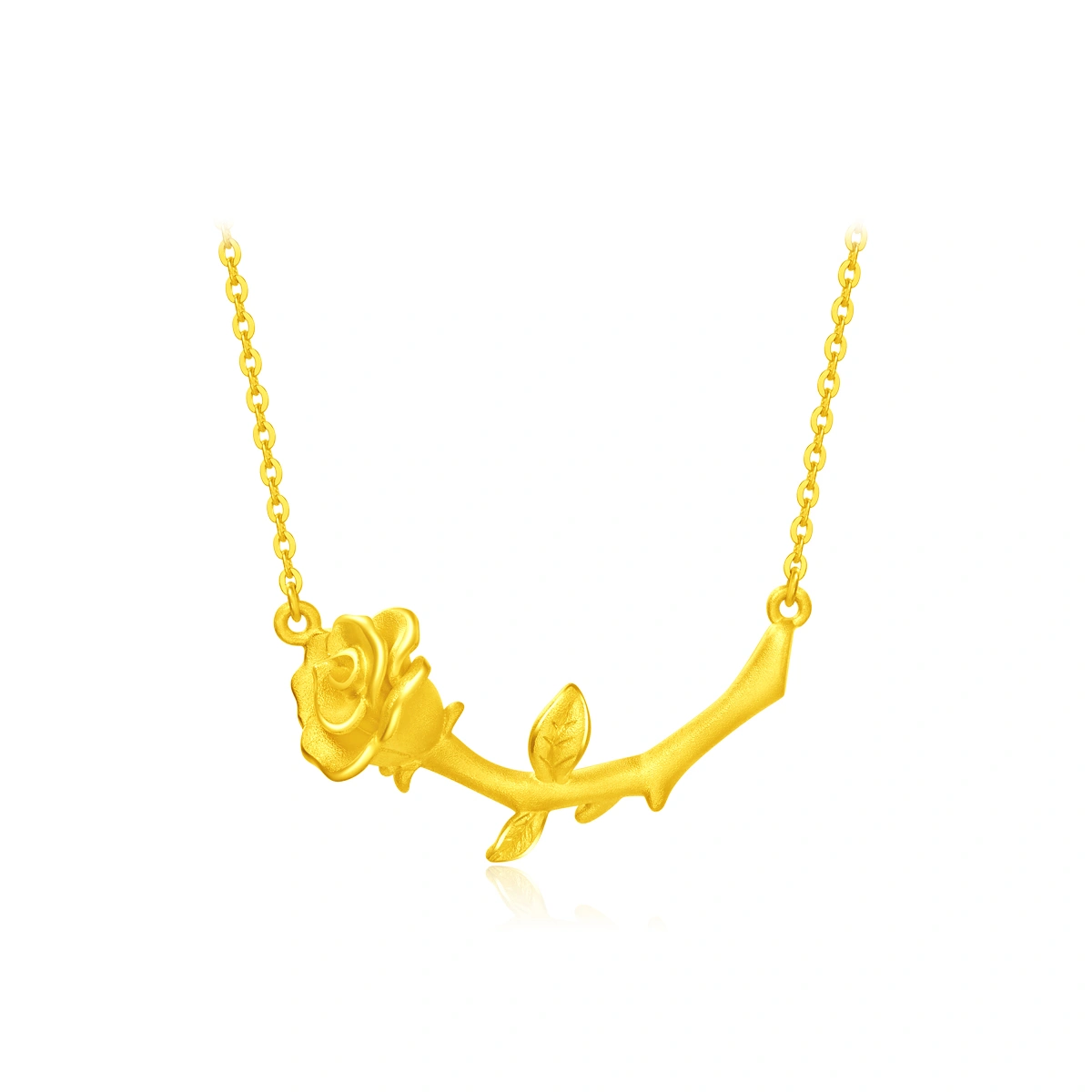 Rose 999.9 Gold necklace
