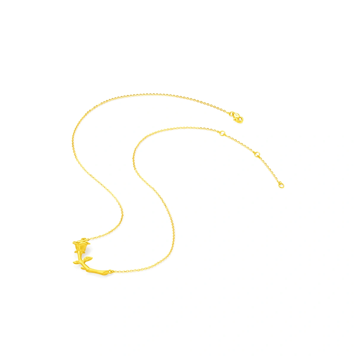 Rose 999.9 Gold necklace