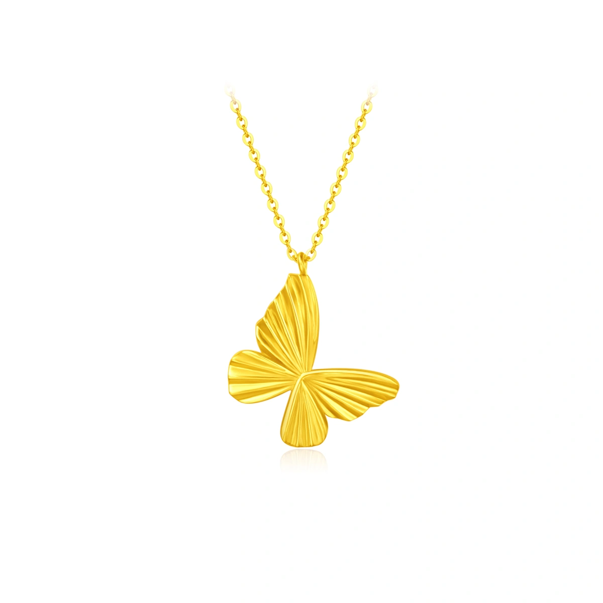 Origami Butterfly 999 Gold necklace